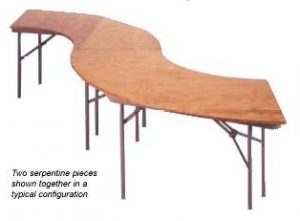 Serpentine Table